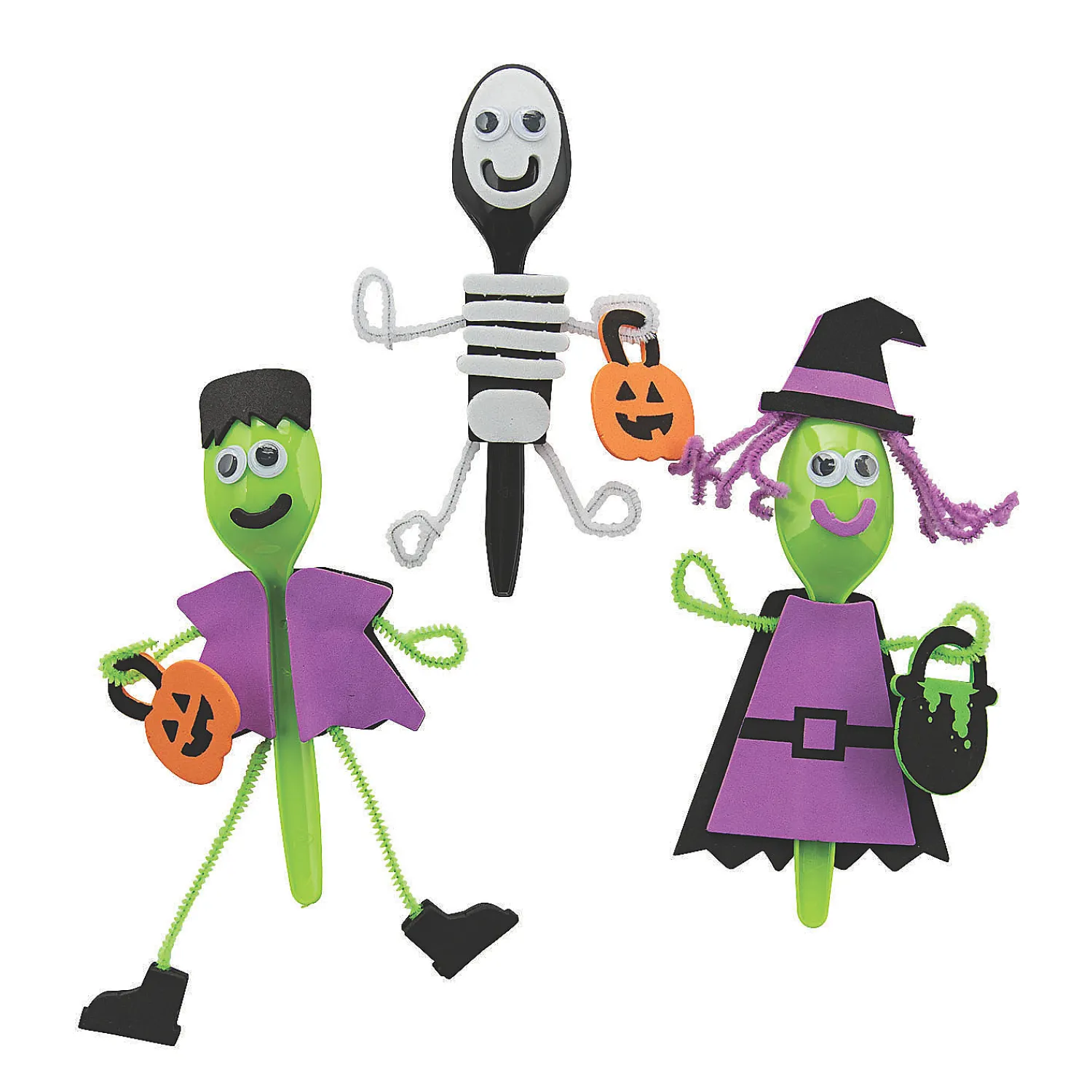 halloween_character_spoon_0.webp Halloween Character Spoon Craft Kit - Makes 12<Oriental Trading Clearance