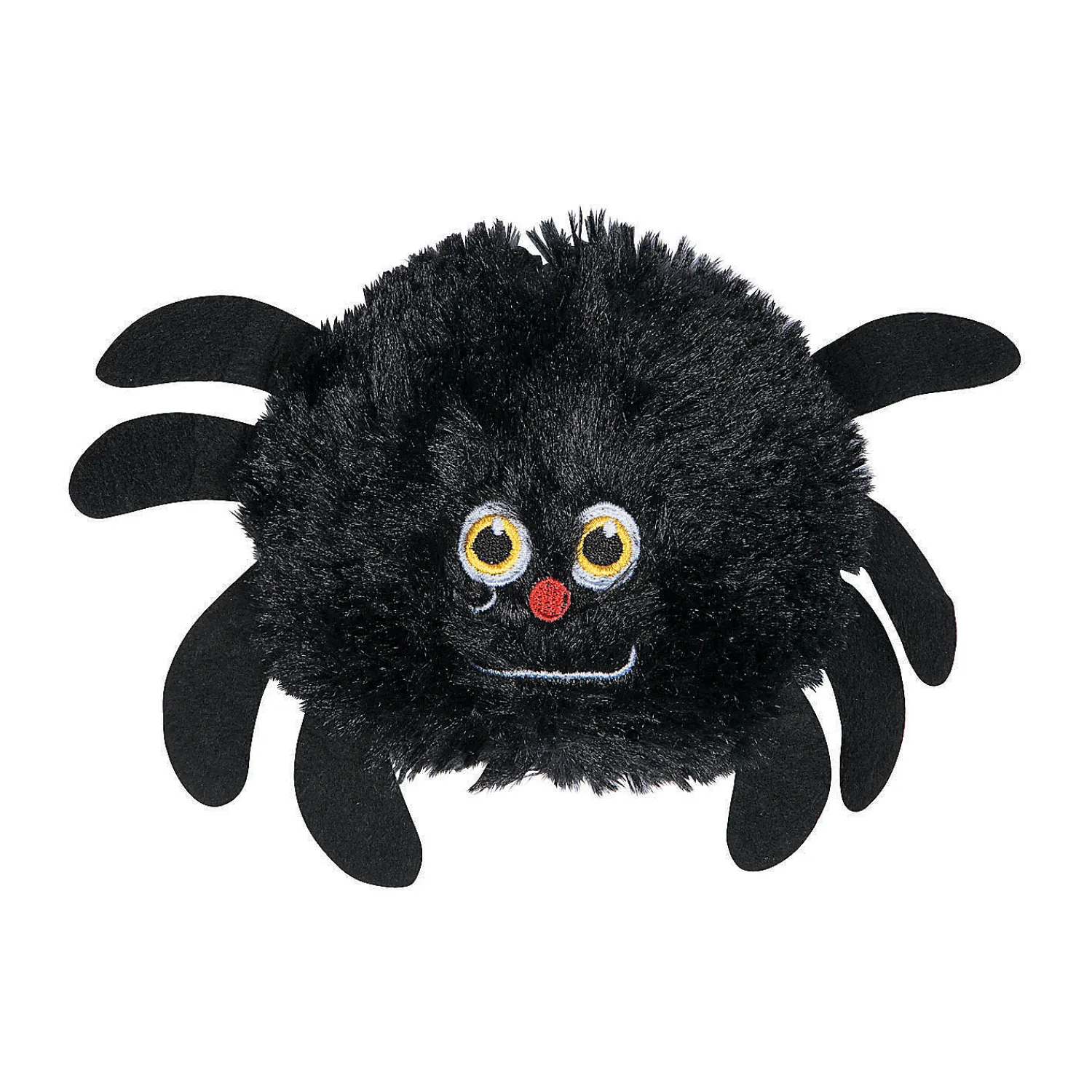 halloween_fuzzy_black_stu_0.webp Oriental Trading Stuffed Animals & Plush Toys*Halloween Fuzzy Black Stuffed Spiders - 12 Pc.