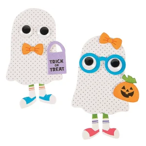 Halloween Ghost Kid Magnet Craft Kit - Makes 12<Oriental Trading New
