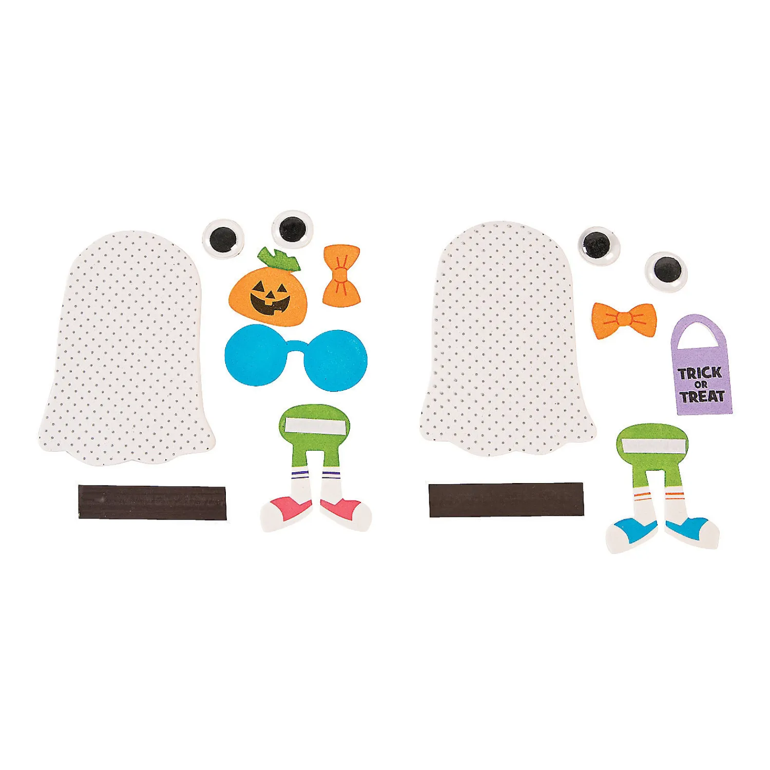 halloween_ghost_kid_magne_1.webp Halloween Ghost Kid Magnet Craft Kit - Makes 12<Oriental Trading New