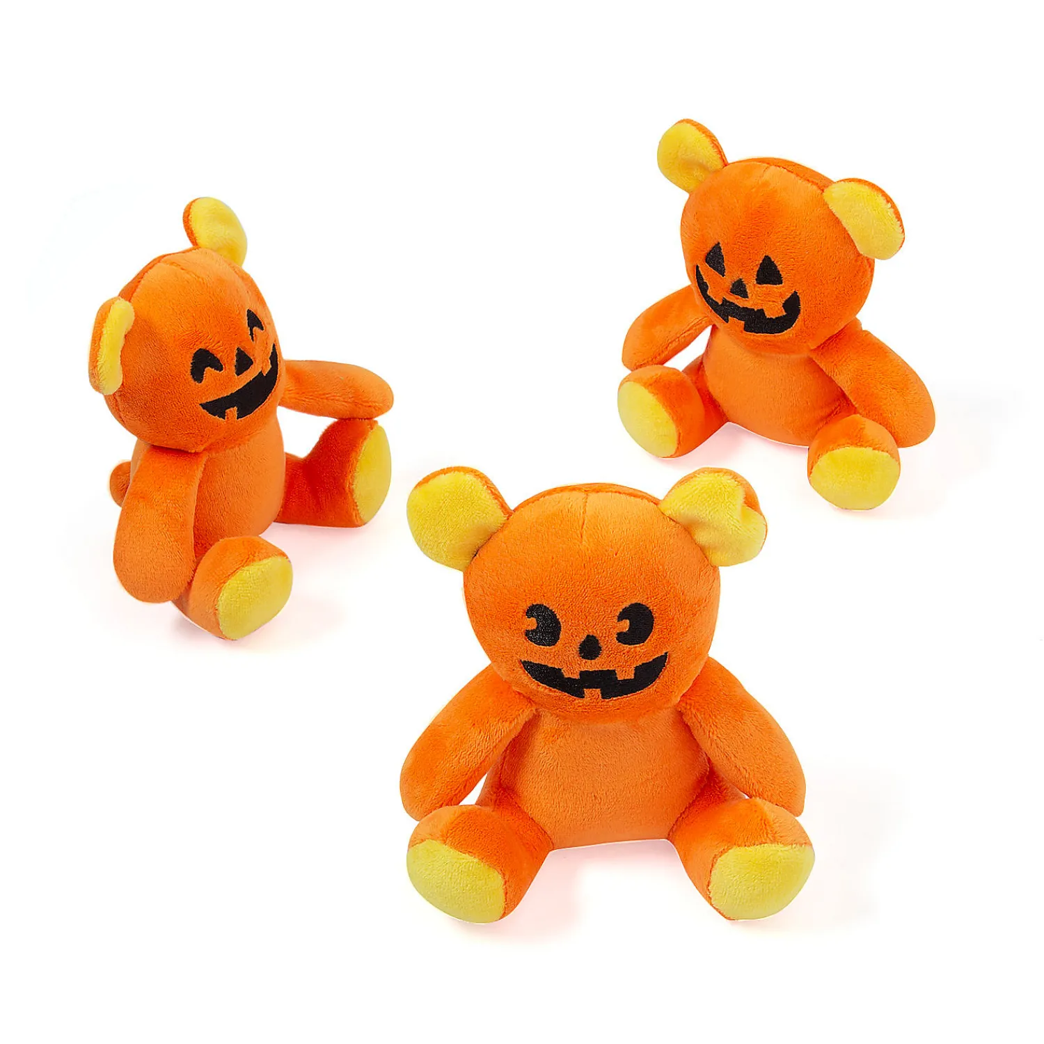 halloween_jackolantern_fa_0.webp Halloween Jack-O'-Lantern Face Stuffed Bears - 12 Pc.<Oriental Trading Clearance