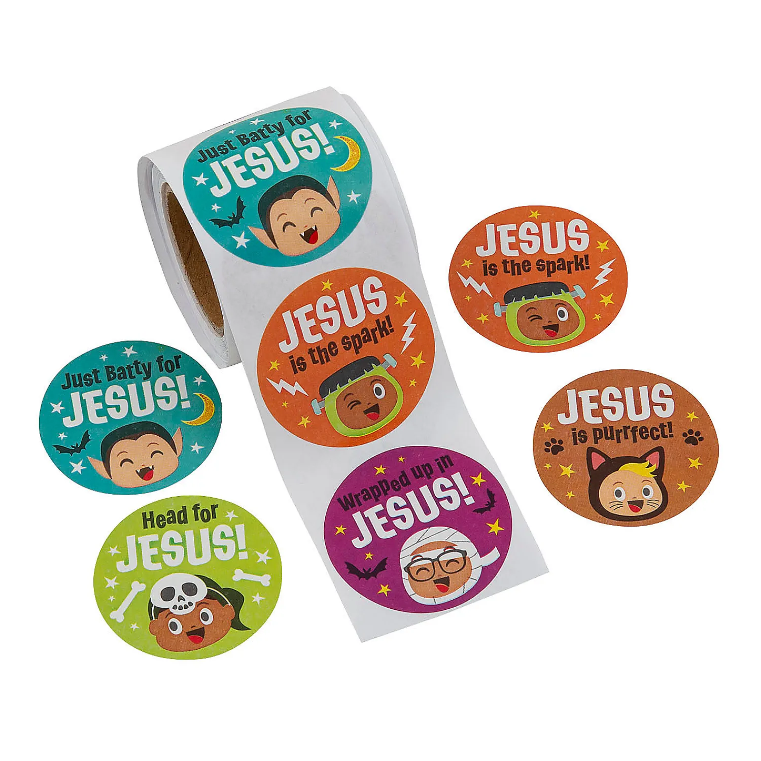 halloween_little_boolieve_0.webp Halloween Little Boolievers Sticker Roll - 100 Pc.<Oriental Trading Clearance