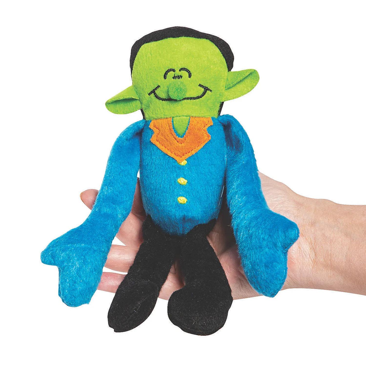 halloween_long_arm_stuffe_1-1.webp Oriental Trading Stuffed Animals & Plush Toys*Halloween Long Arm Stuffed Friendly Monsters - 12 Pc.