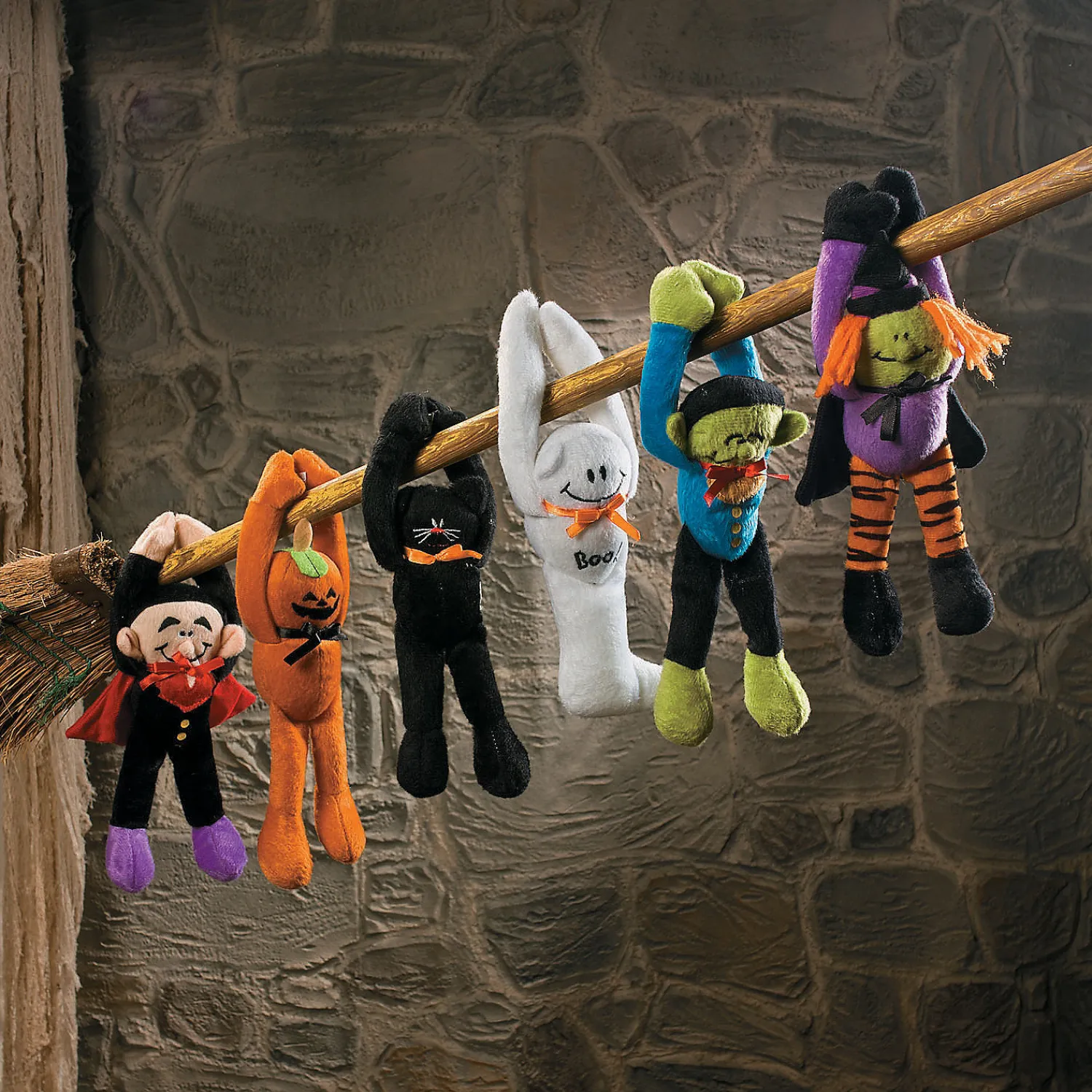 halloween_long_arm_stuffe_2-1.webp Oriental Trading Stuffed Animals & Plush Toys*Halloween Long Arm Stuffed Friendly Monsters - 12 Pc.