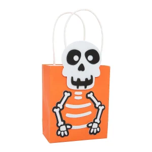 Halloween Skeleton Bones Treat Bag Craft Kit - 12 Pc.<Oriental Trading Clearance