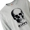 Halloween Skull Adult's Long-Sleeve T-Shirt<Oriental Trading Best Sale