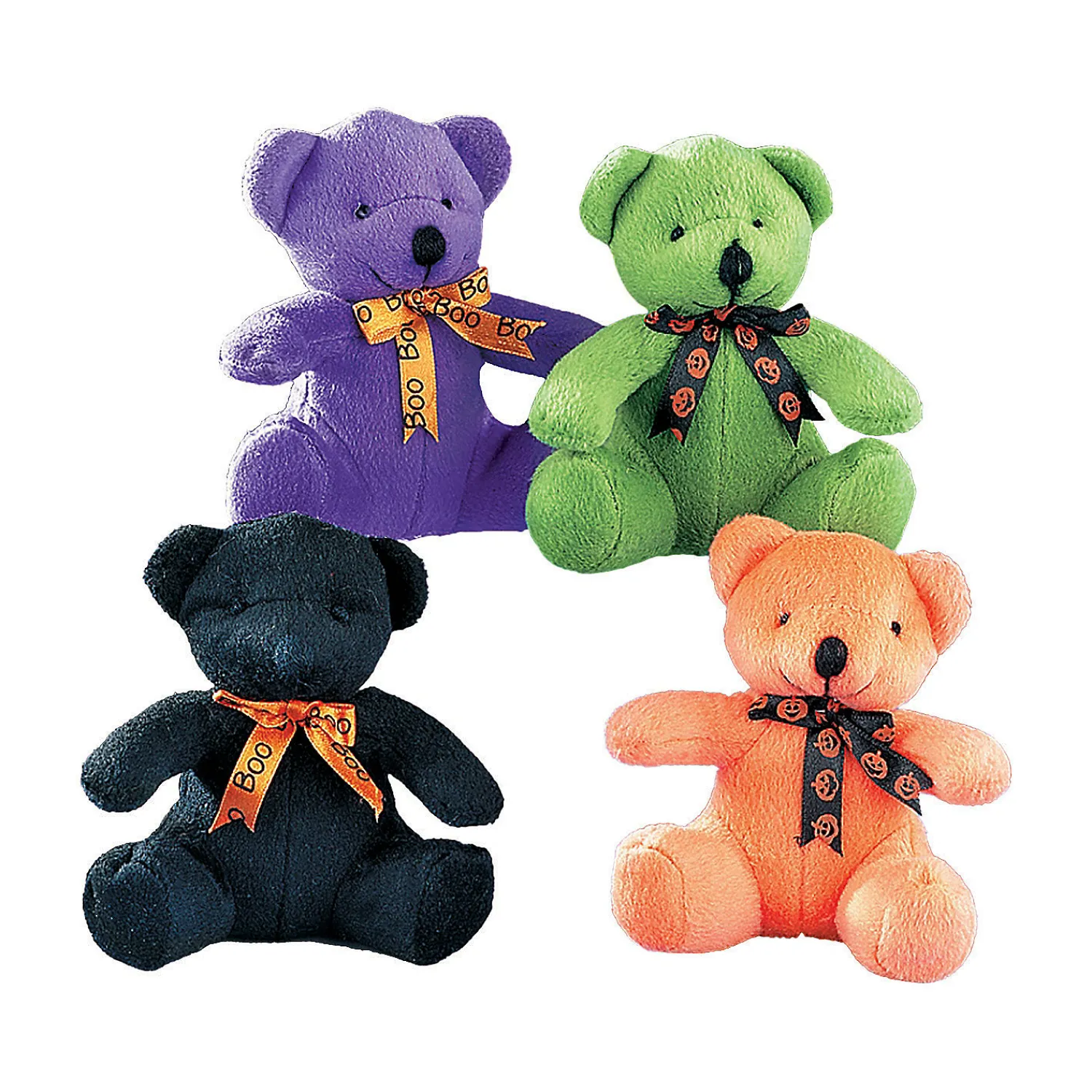 halloween_stuffed_bears_w_0.webp Oriental Trading Stuffed Animals & Plush Toys*Halloween Stuffed Bears With Ribbon - 12 Pc.