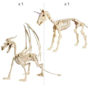 Halloween Unicorn & Dragon Skeleton Decorations<Oriental Trading Best