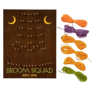 Halloween Witch's Broom String Art Sign<Oriental Trading Sale