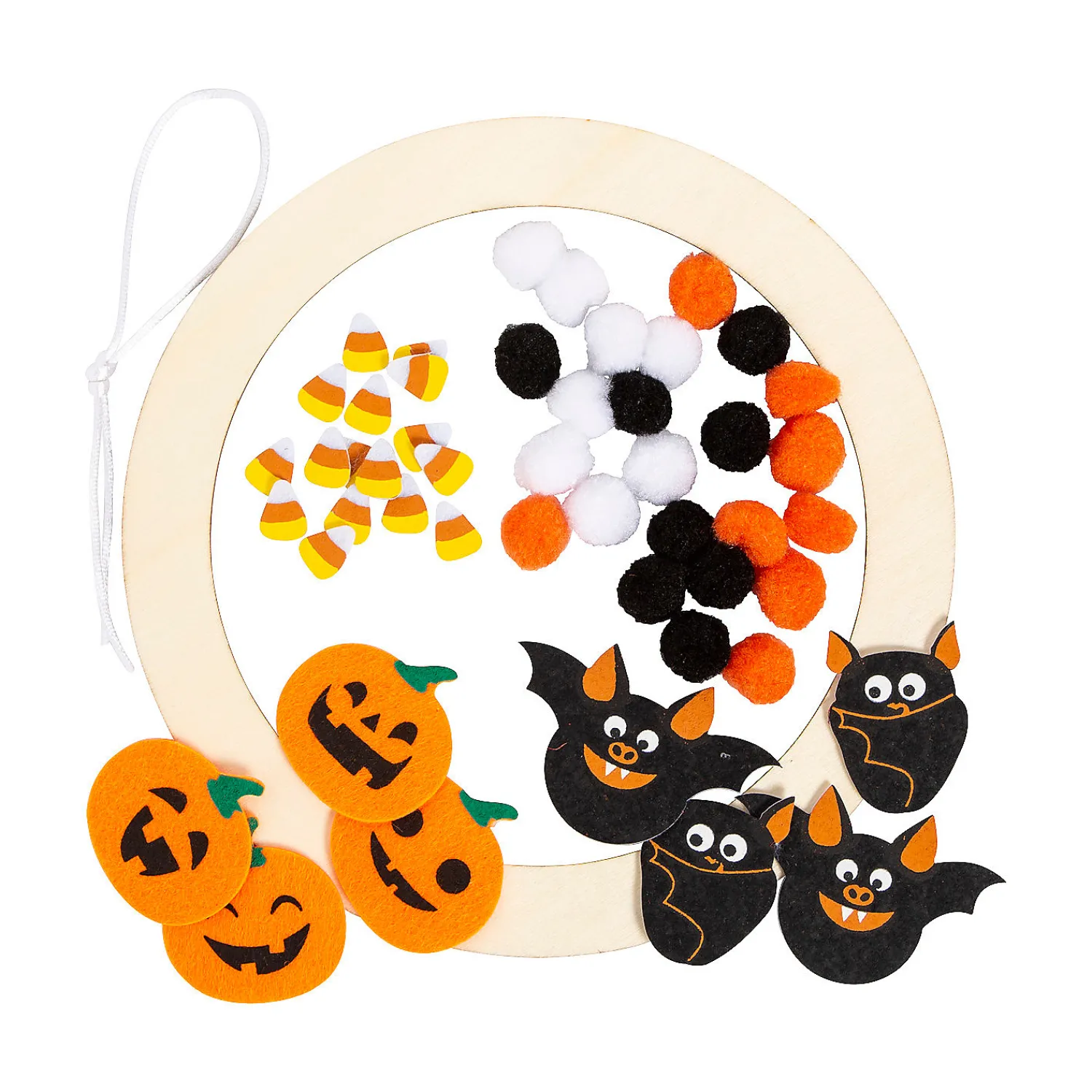 halloween_wreath_craft_ki_1.webp Halloween Wreath Craft Kit - Makes 12<Oriental Trading Clearance