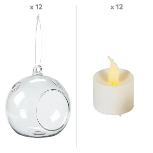 Hanging Globes With Battery-Operated Votives Decorating Kit - 24 Pc.<Oriental Trading Hot