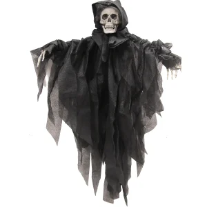29.5" Hanging Skeleton Black Reaper Decoration<Oriental Trading Clearance