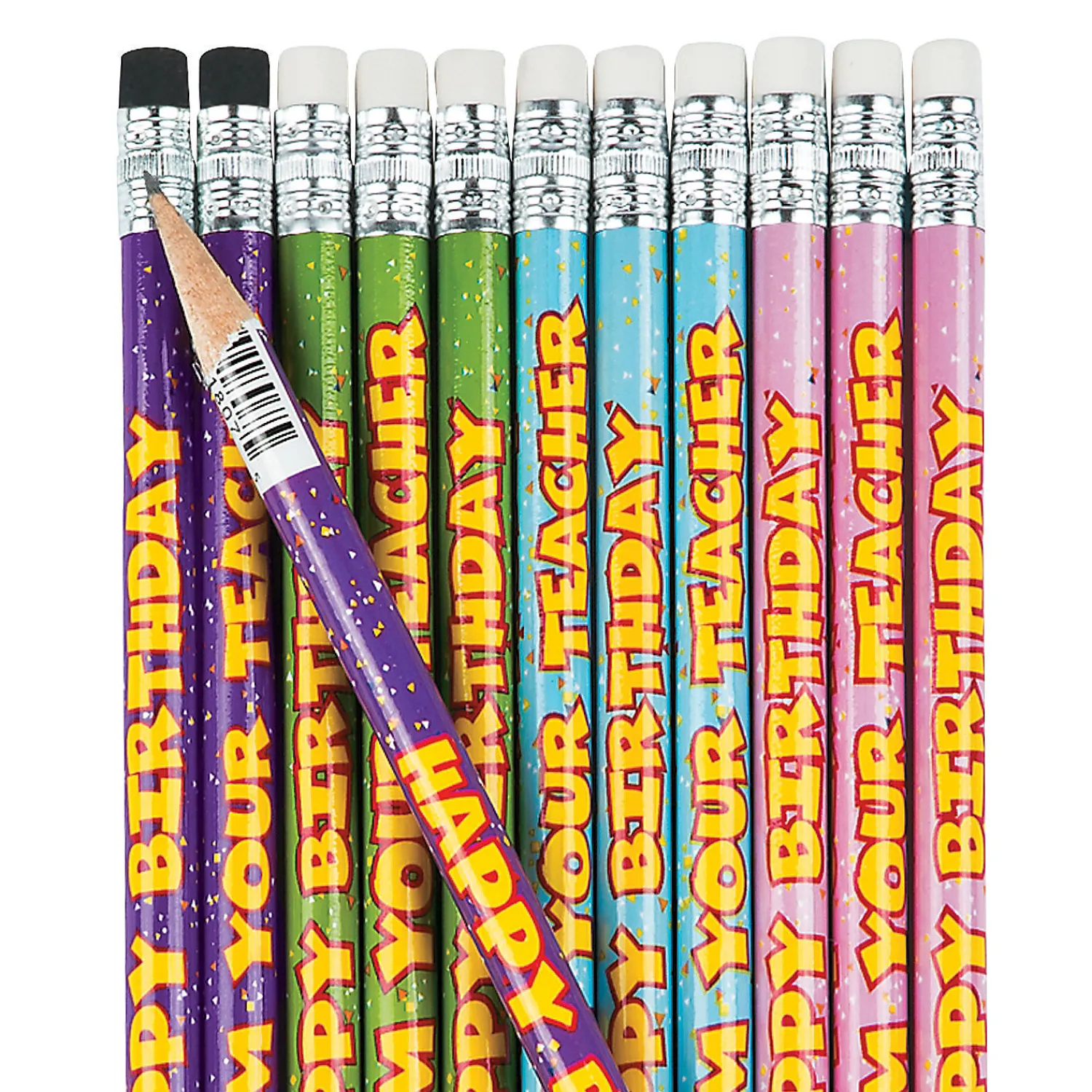 happy_birthday_from_your__0.webp Oriental Trading Pencils*Happy Birthday From Your Teacher Pencils - 24 Pc.