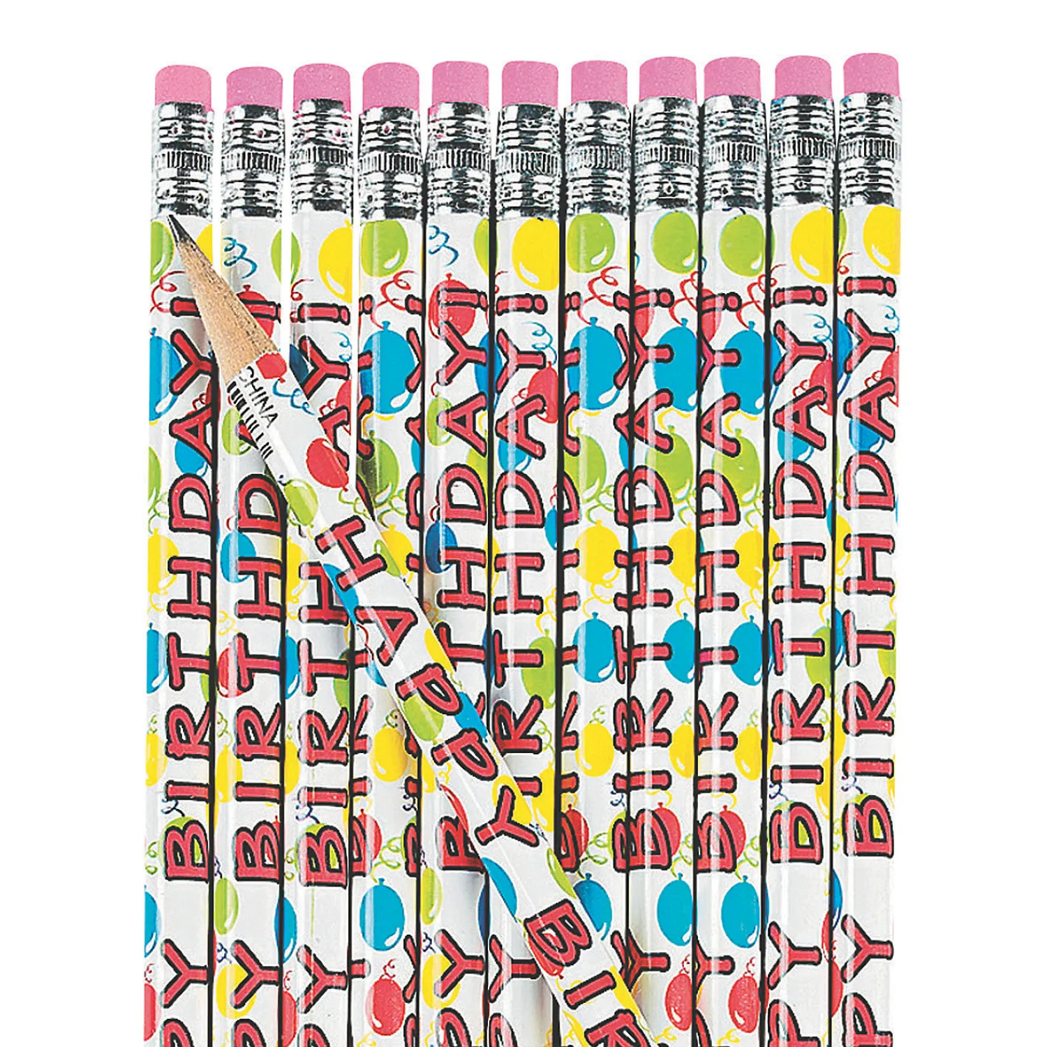 happy_birthday_pencils____0.webp Oriental Trading Pencils*Happy Birthday Pencils - 24 Pc.