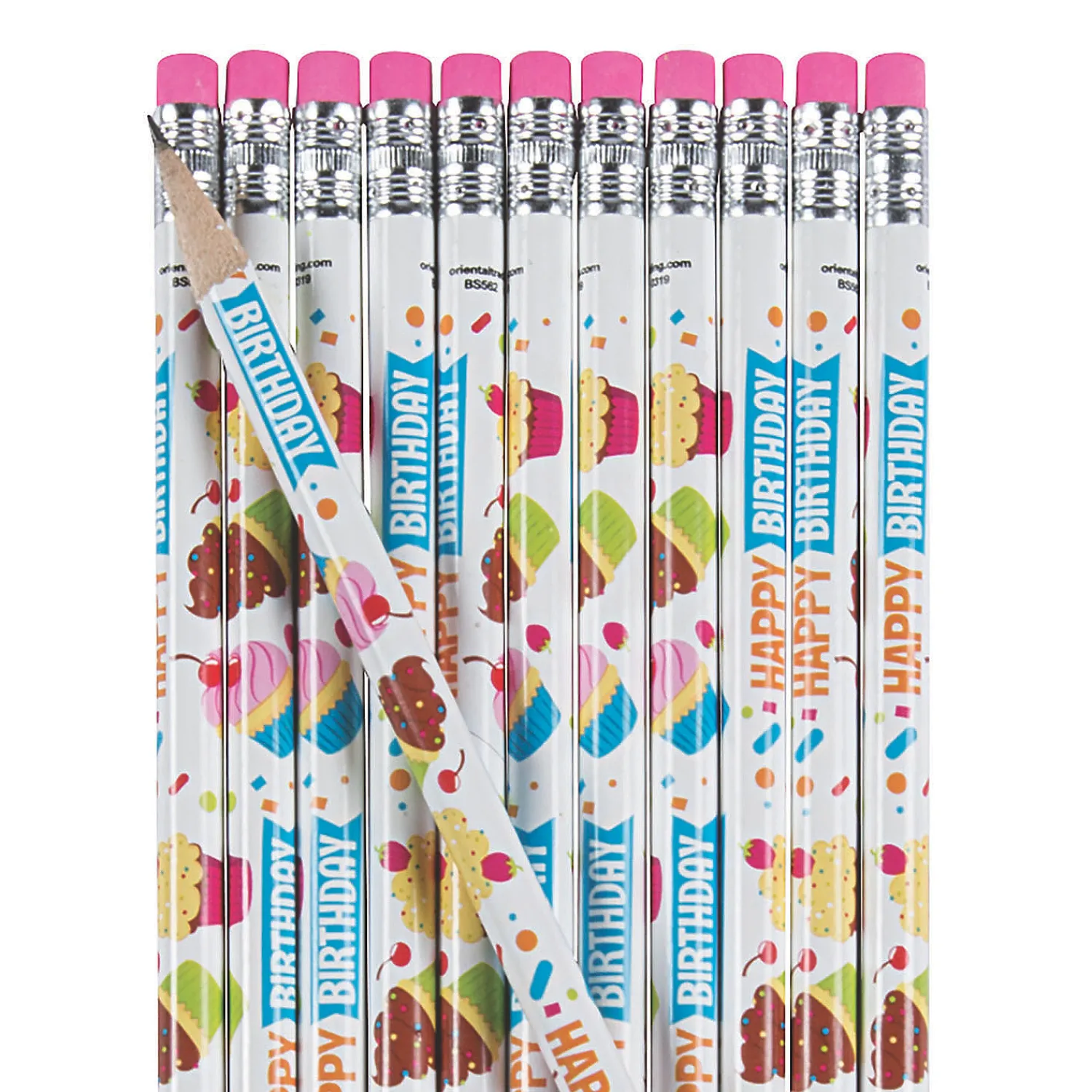 happy_birthday_treats_pen_0.webp Oriental Trading Pencils*Happy Birthday Treats Pencils - 24 Pc.