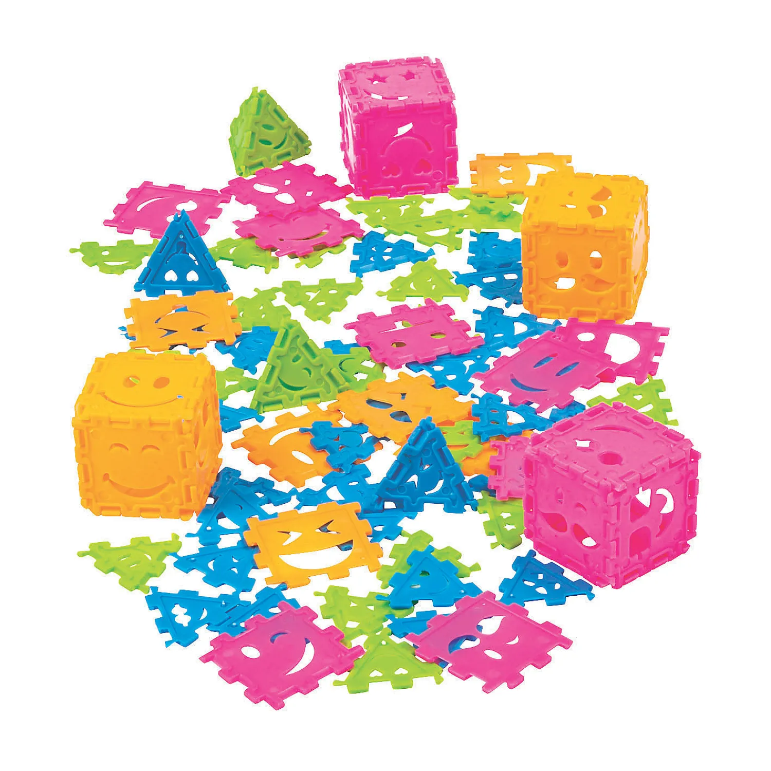 happy_face_connecting_puz_0.webp Oriental Trading Building Blocks*Happy Face Connecting Puzzle Pieces - 1000 Pc.