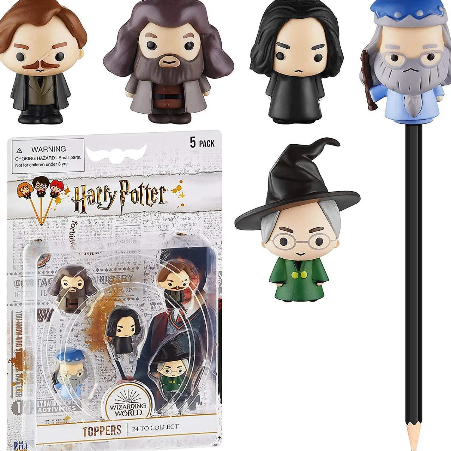 harry_potter_pencil_toppe_0.webp Oriental Trading Character Toys*Harry Potter Pencil Toppers 5Pk Rubeus Remus Severus Albus Minerva Pmi International