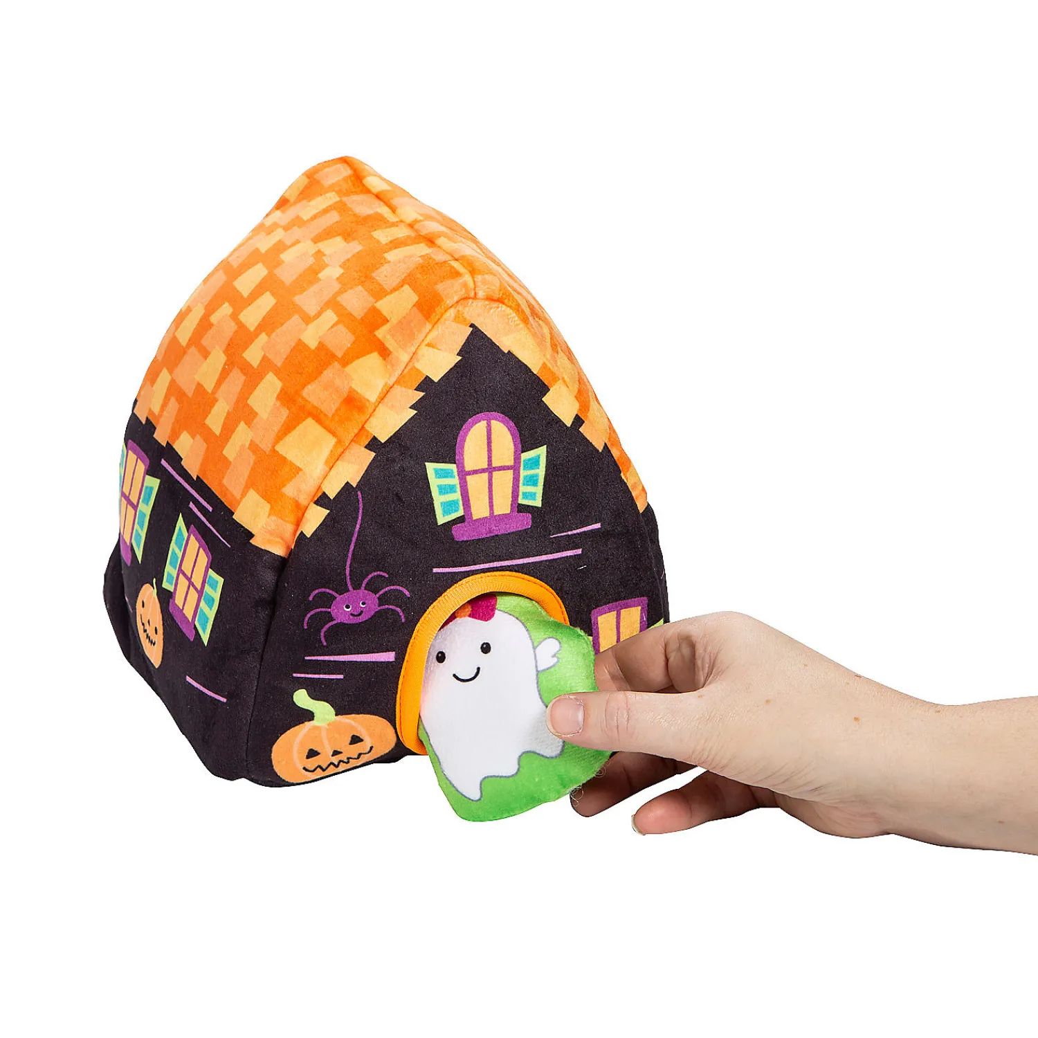haunted_house_with_stuffe_1-2.webp Oriental Trading Stuffed Animals & Plush Toys*Haunted House With Stuffed Peekaboo Figures - 13 Pc.