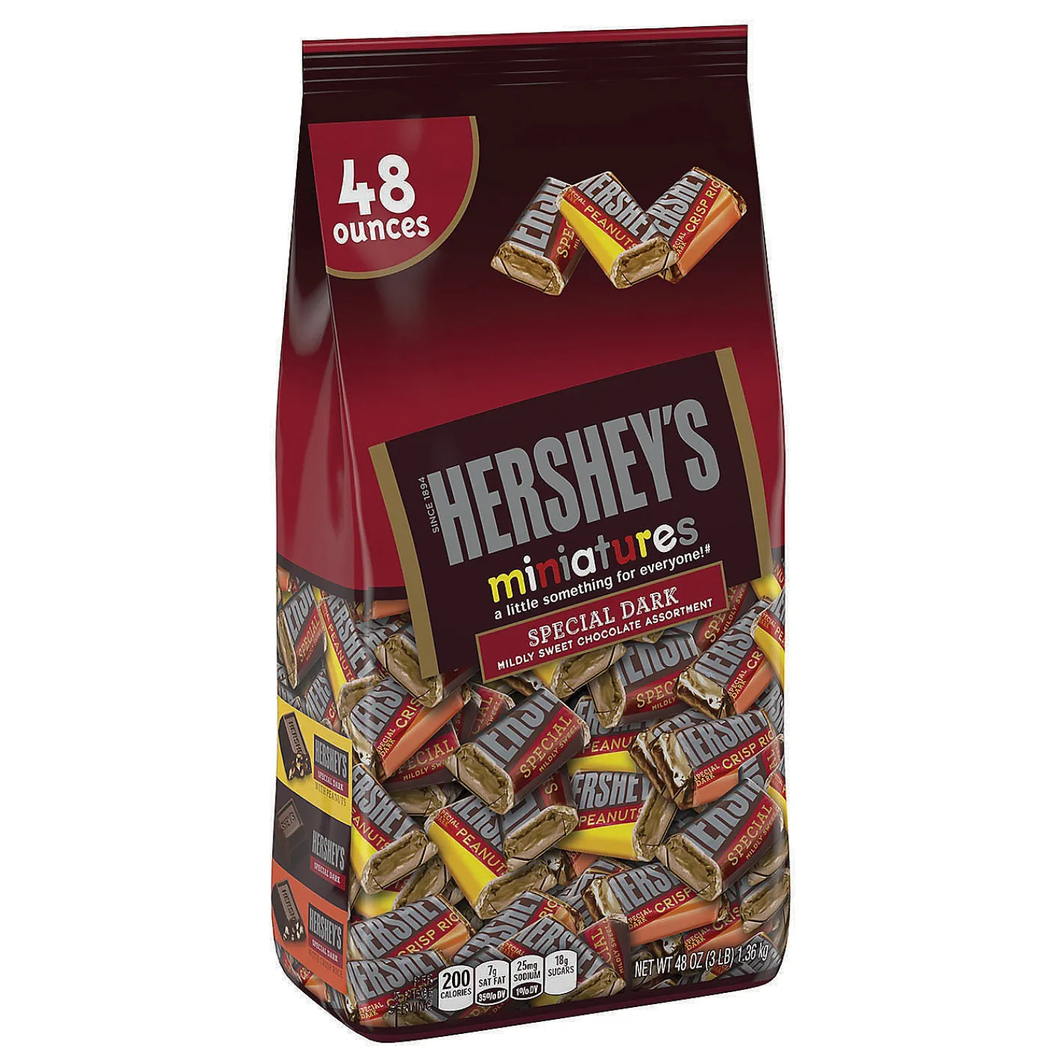 hersheys_special_dark_mil_0.webp Hershey's Special Dark Mildly Sweet Chocolate Miniatures Assortment, 48 Oz<Oriental Trading Hot