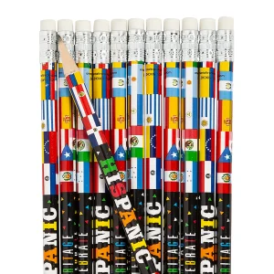 Oriental Trading Pencils*Hispanic Heritage Month Pencils - 24 Pc.