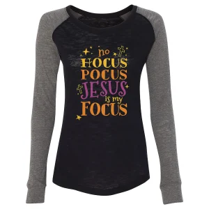 Hocus Pocus Jesus Is My Focus Women's T-Shirt<Oriental Trading Discount