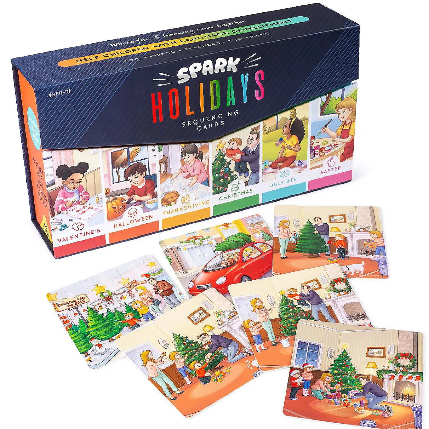 holiday_storytelling_card_0.webp Oriental Trading Playing Cards*Holiday Storytelling Cards Sequence 8 Story Sets, Speech Therapy Game