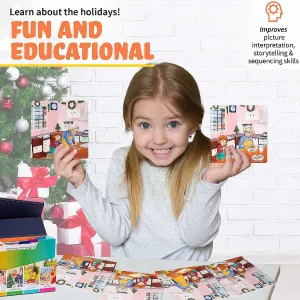 Oriental Trading Playing Cards*Holiday Storytelling Cards Sequence 8 Story Sets, Speech Therapy Game