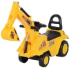 Homcom No Power 3 In 1 Ride On Excavator Digger Construction Truck<Oriental Trading Cheap