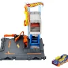 Oriental Trading Toy Cars*Hot Wheels City Downtown Repair Station Playset With 1 Car, Connects To Other Sets & Tracks