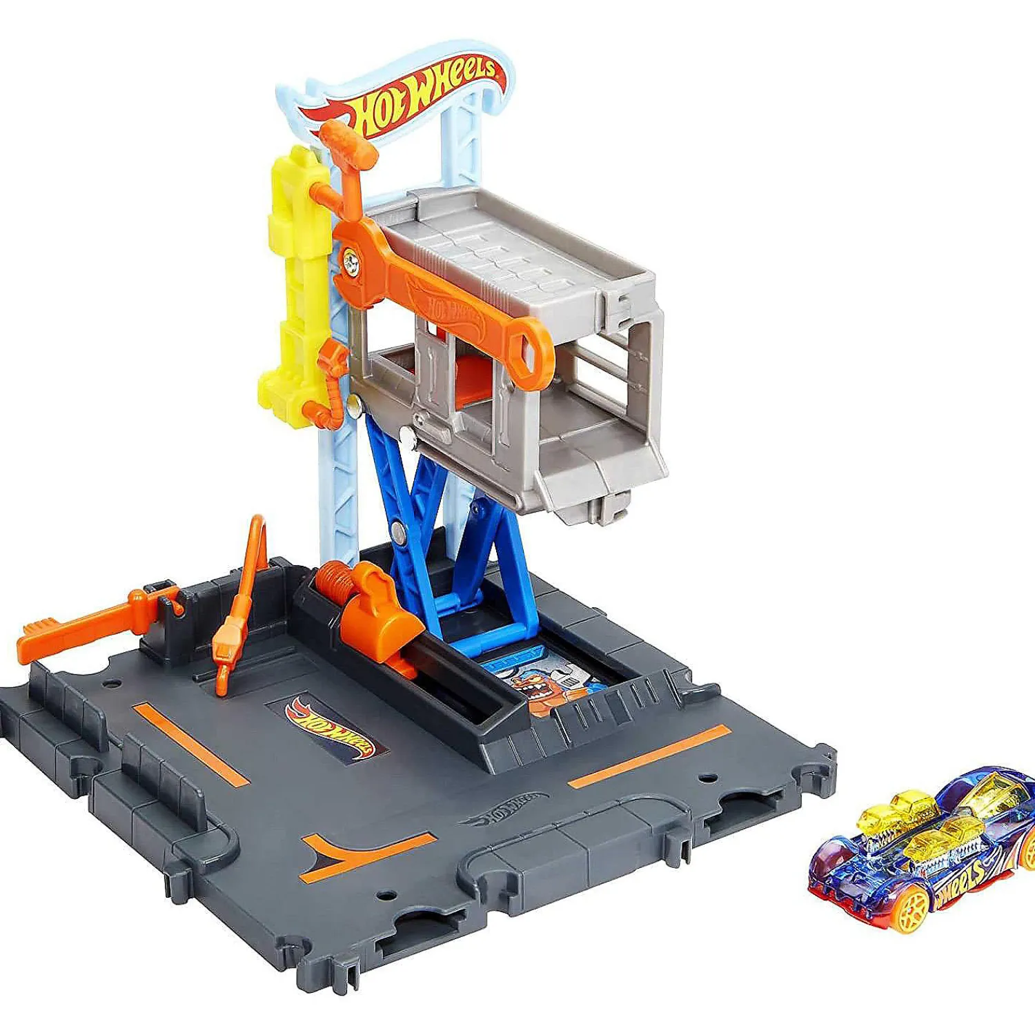 hot_wheels_city_downtown__2.webp Oriental Trading Toy Cars*Hot Wheels City Downtown Repair Station Playset With 1 Car, Connects To Other Sets & Tracks