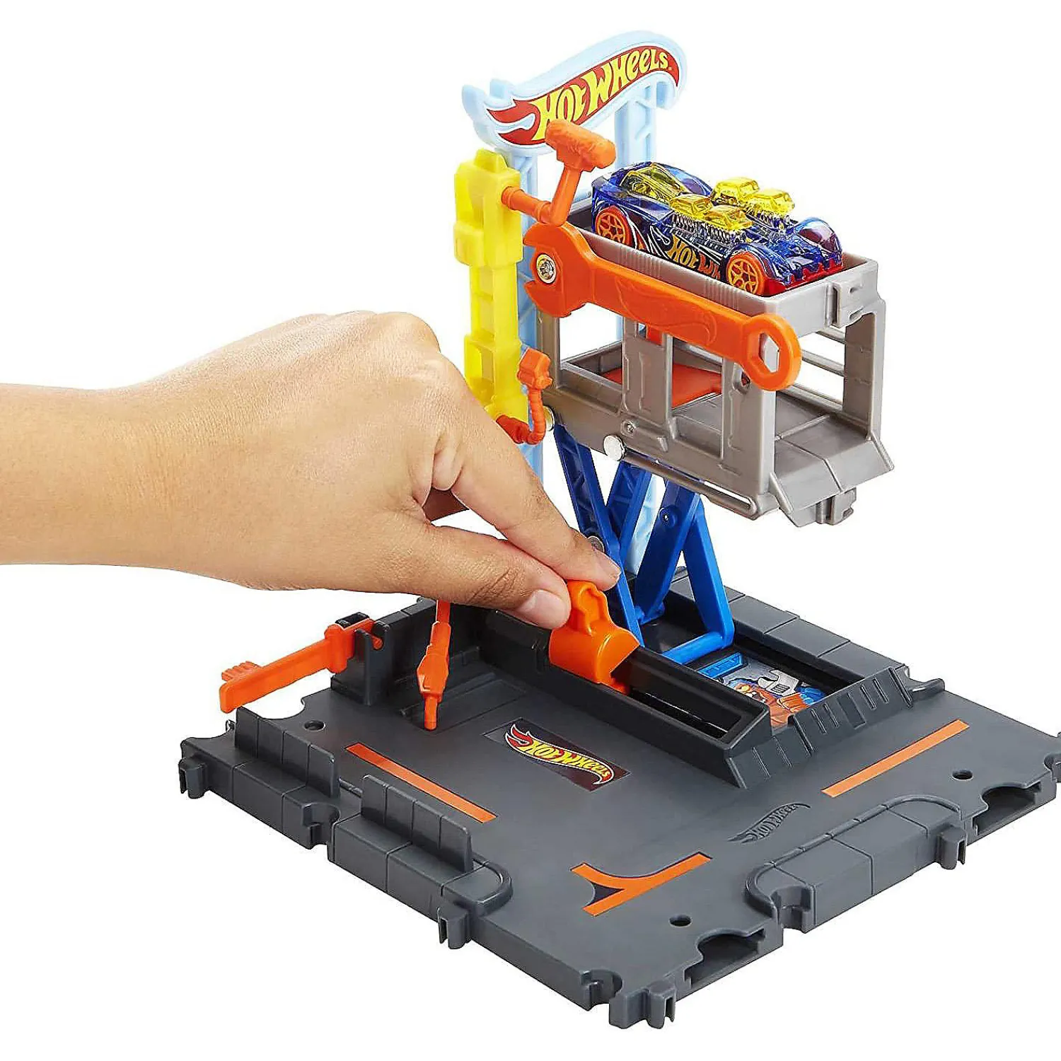 hot_wheels_city_downtown__3.webp Oriental Trading Toy Cars*Hot Wheels City Downtown Repair Station Playset With 1 Car, Connects To Other Sets & Tracks