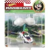 Oriental Trading Toy Cars*Hot Wheels Die-Cast Mario Kart Luigi In P-Wing Kart With Cloud Glider