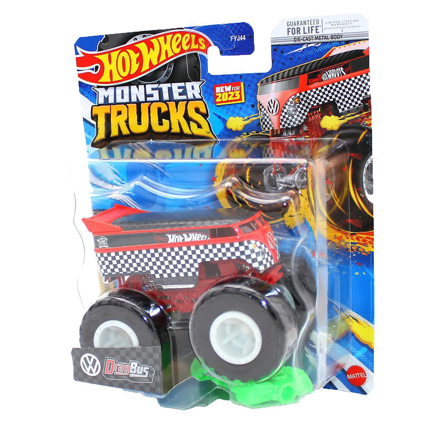 hot_wheels_monster_trucks_0-1.webp Oriental Trading Toy Cars*Hot Wheels Monster Trucks 1:64 Scale Dragbus Red, Includes Connect And Crash Car