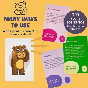 Oriental Trading Playing Cards*How Does Bear Feel Emotion Story Cards For Social Emotional Learning
