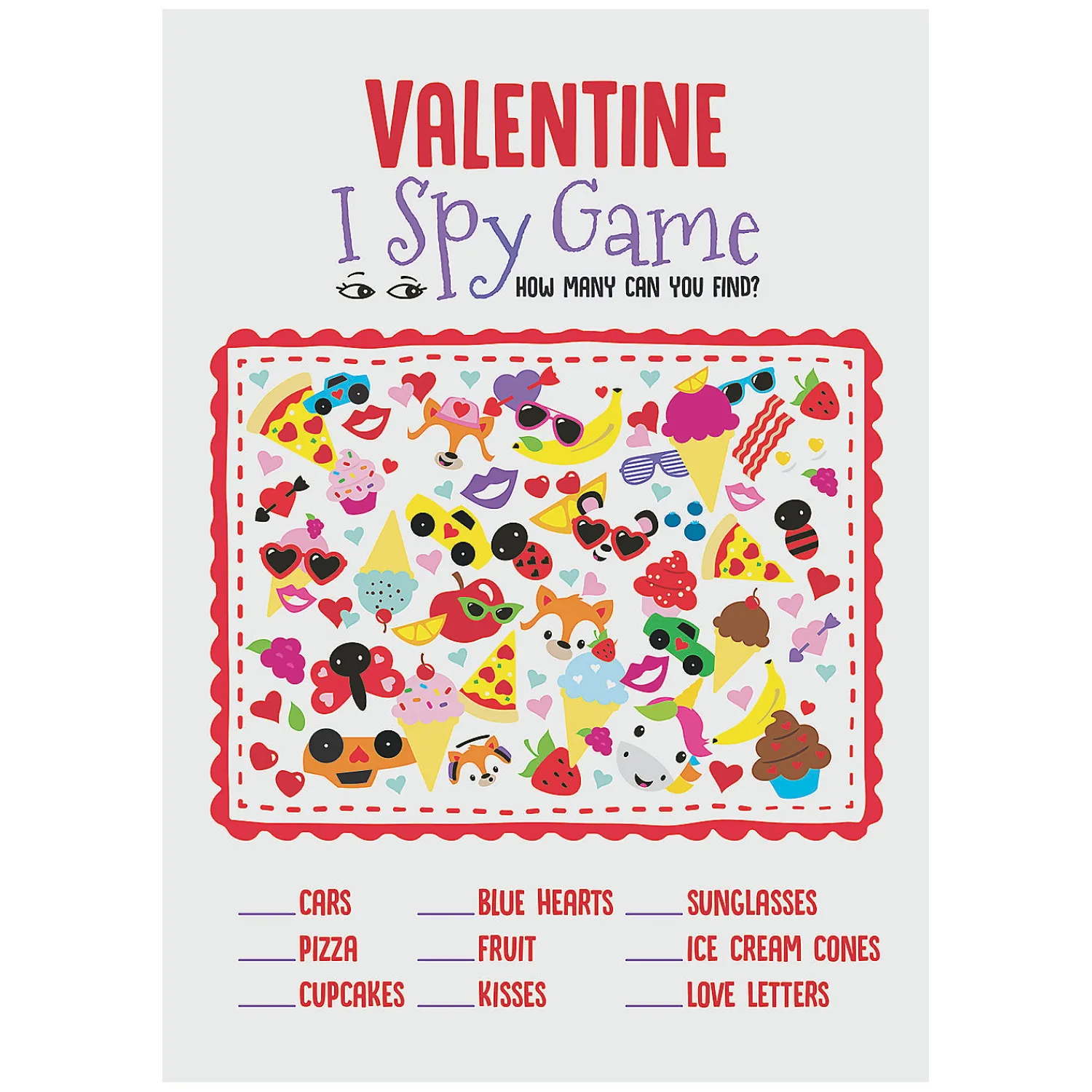 i_spy_valentines_day_acti_0.webp Oriental Trading Games*I Spy Valentine's Day Activity Sheets - 24 Pc.