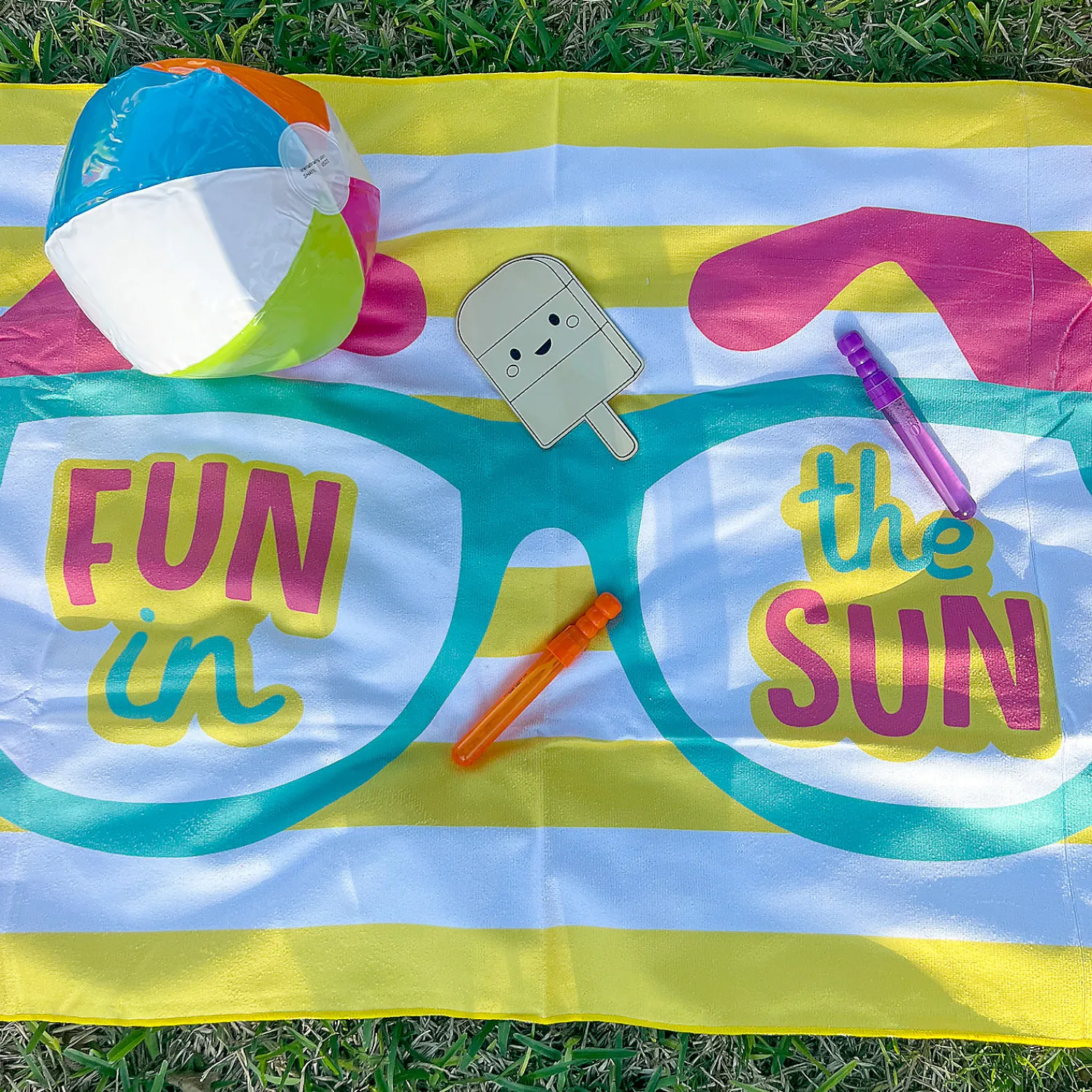 inflatable__bright_spring_3.webp Inflatable 10" Bright Spring Medium Beach Balls - 12 Pc.<Oriental Trading Cheap