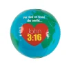 Oriental Trading Inflatable Toys*Inflatable 10" God Loves The World Globes - 12 Pc.