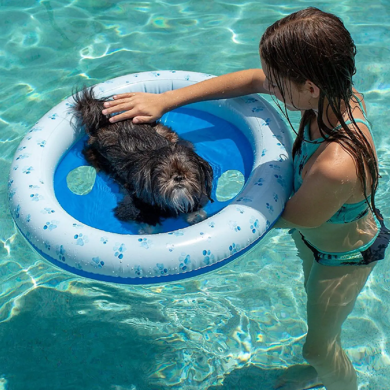 inflatable_pet_float_medi_1.webp Inflatable Pet Float Medium Size Up To 35 Lbs.<Oriental Trading Cheap