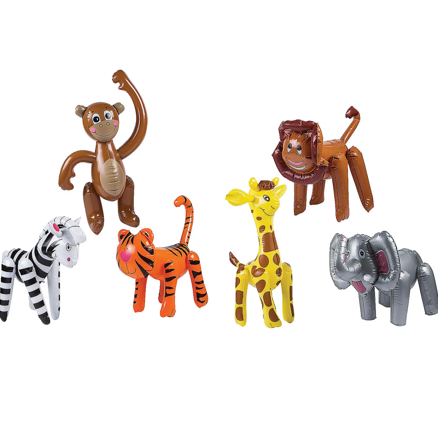 inflatable_zoo_animal_ass_0.webp Oriental Trading Inflatable Toys*Inflatable Zoo Animal Assortment - 12 Pc.