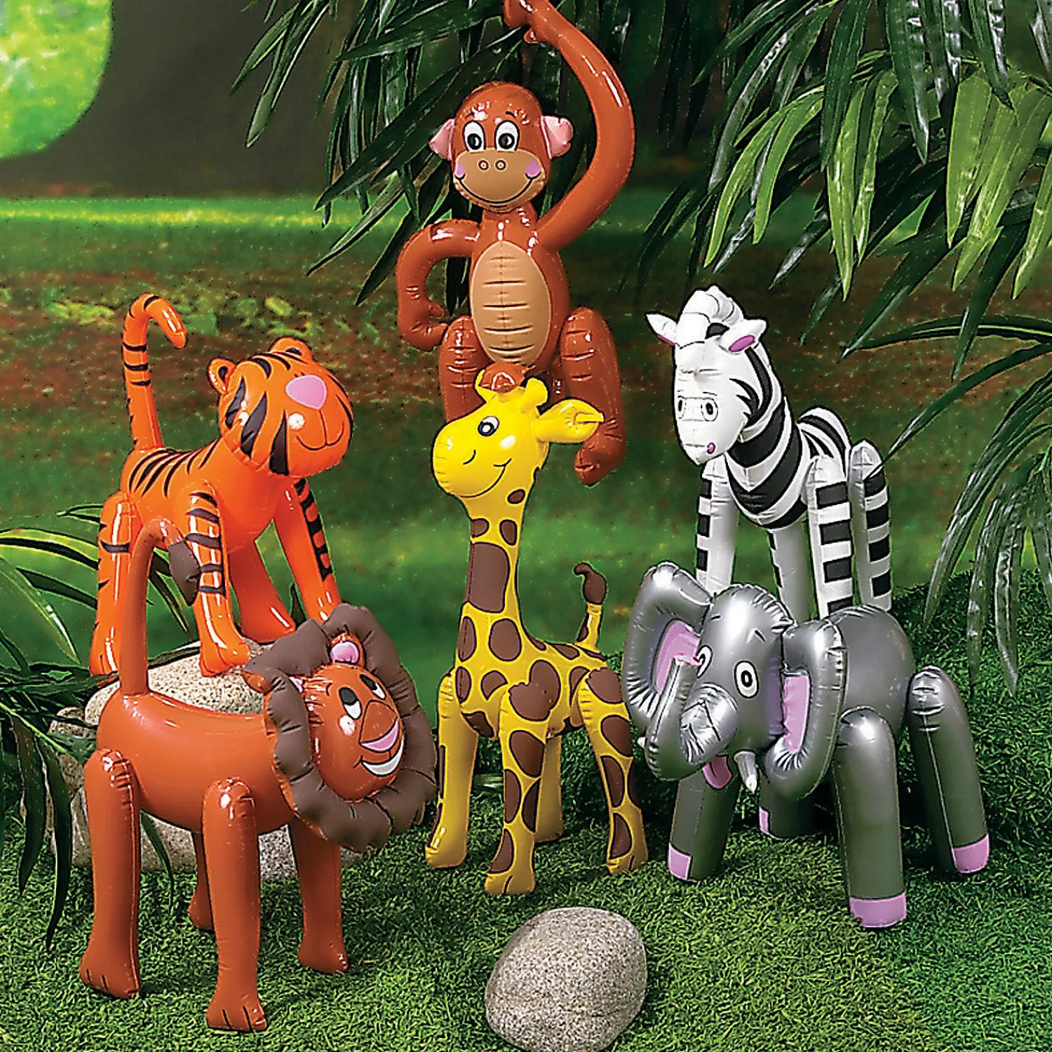 inflatable_zoo_animal_ass_1.webp Oriental Trading Inflatable Toys*Inflatable Zoo Animal Assortment - 12 Pc.