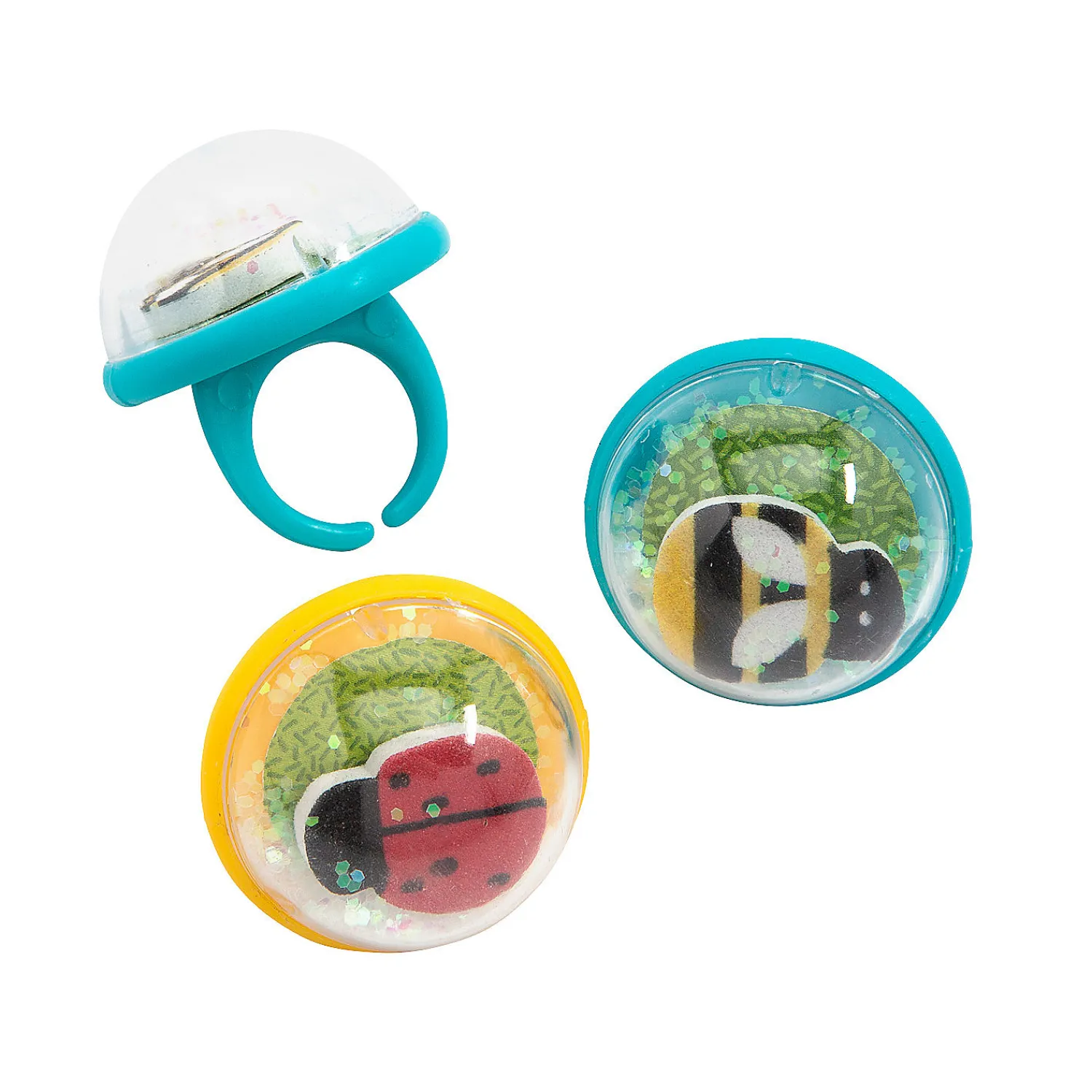 insect_snow_globe_ring_as_0.webp Oriental Trading Rings*Insect Snow Globe Ring Assortment - 12 Pc.