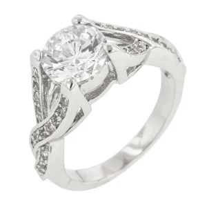 Oriental Trading Rings*J Goodin Brilliant Twist Engagement Ring Size 6