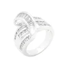 Oriental Trading Rings*J Goodin Channel Set Overlap Ring Size 5
