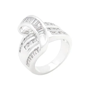 Oriental Trading Rings*J Goodin Channel Set Overlap Ring Size 5