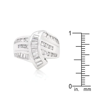 Oriental Trading Rings*J Goodin Channel Set Overlap Ring Size 5