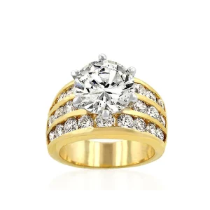Oriental Trading Rings*J Goodin Classic Gold Engagement Ring Size 9