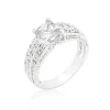 Oriental Trading Rings*J Goodin Cubic Zirconia Princess Cut Ring Size 5