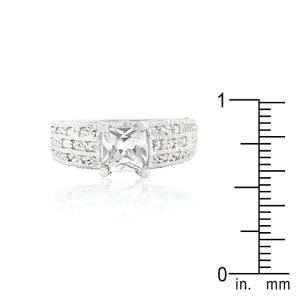 Oriental Trading Rings*J Goodin Cubic Zirconia Princess Cut Ring Size 9