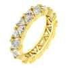 Oriental Trading Rings*J Goodin Golden Trillion Eternity Ring Size 9