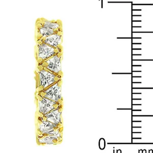 Oriental Trading Rings*J Goodin Golden Trillion Eternity Ring Size 9